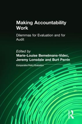 Бумажная книга «Making Accountability Work: Dilemmas for Evaluation and for Audit», автор Мари-Луиза Бемельманс-Видек - фото №1