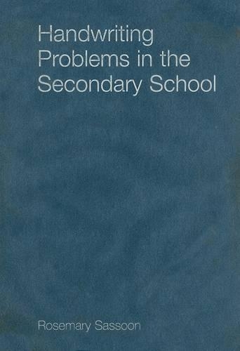 Бумажная книга «Handwriting Problems in the Secondary School», автор Розмари Сассун - фото №1