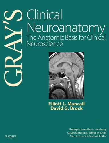 Бумажная книга «Gray's Clinical Neuroanatomy: The Anatomic Basis for Clinical Neuroscience», авторов Дэвид Г. Брок, Эллиот Л. Мэнколл - фото №1