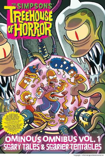 Бумажная книга «The Simpsons Treehouse of Horror Ominous Omnibus Vol. 1: Scary Tales & Scarier Tentacles», автор Мэтт Грёнинг - фото №1