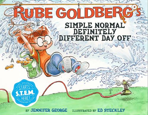 Бумажная книга «Rube Goldberg's Simple Normal Definitely Different Day Off», автор Дженнифер Джордж - фото №1