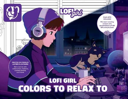 Бумажная книга «Lofi Girl Colors to Relax To: A Mindful Coloring Escape Paired with Curated Playlists», автор Лофай Гёрл - фото №1