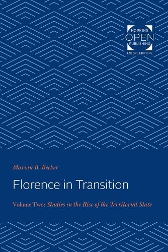 Бумажная книга «Florence in Transition: Volume Two: Studies in the Rise of the Territorial State», автор Марвин Беккер - фото №1