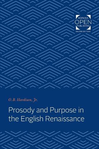 Бумажная книга «Prosody and Purpose in the English Renaissance», автор O. Б. Хардисон - фото №1