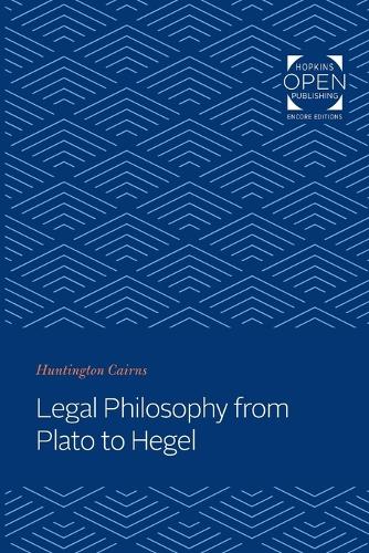 Бумажная книга «Legal Philosophy from Plato to Hegel», автор Хантингтон Кэрнс - фото №1