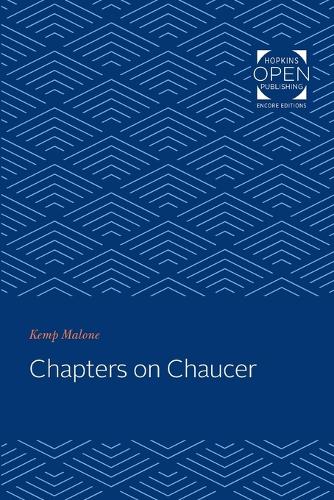 Бумажная книга «Chapters on Chaucer», автор Кемп Мэлоун - фото №1