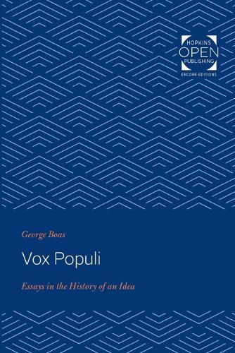 Бумажная книга «Vox Populi: Essays in the History of an Idea», автор Джордж Боас - фото №1