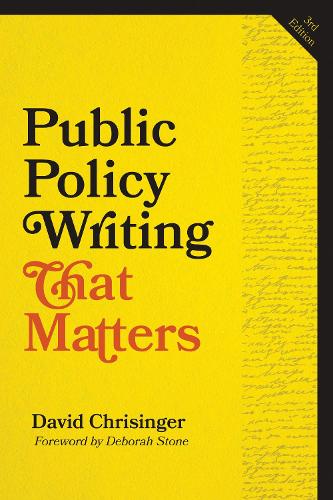 Бумажная книга «Public Policy Writing That Matters», автор Дэвид Крисингер - фото №1