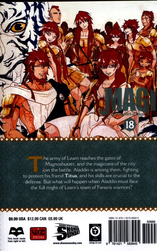Бумажная книга «Magi. The Labyrinth of Magic. Volume 18», автор Синобу Отака - фото №1