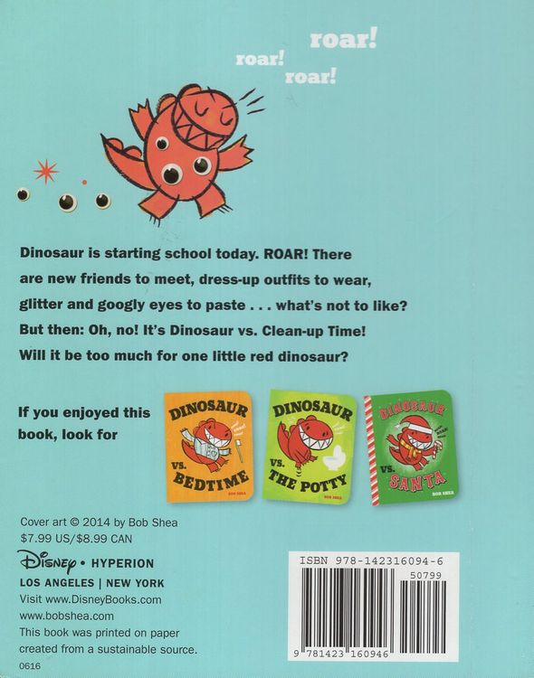 Паперова книга «Dinosaur vs. School», автор Боб Ши - фото №1