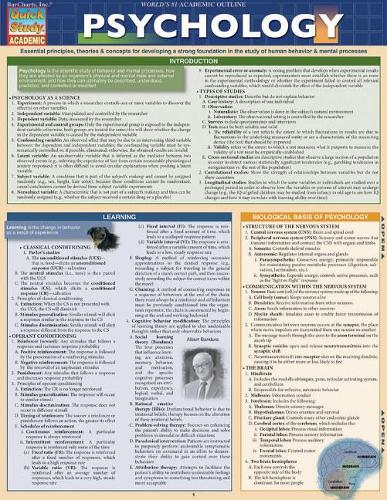 Паперова книга «Psychology», автор BarCharts, Inc. - фото №1