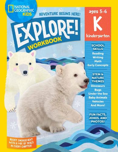 Бумажная книга «National Geographic Kids Explore! Workbook Kindergarten», автор National Geographic Kids - фото №1