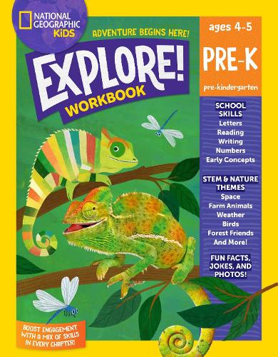 Бумажная книга «National Geographic Kids Explore! Workbook Pre-K», автор National Geographic Kids - фото №1