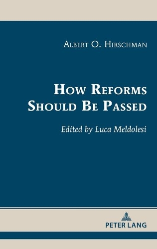 Бумажная книга «How Reforms Should Be Passed», автор Альберт О. Хиршман - фото №1