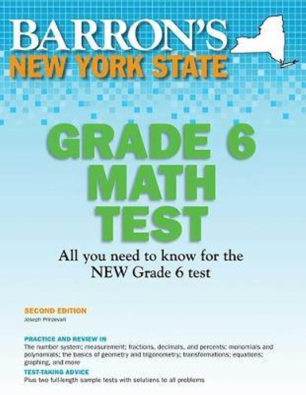 Паперова книга «New York State Grade 6 Math Test», автор Іосіф Прінцеваллі - фото №1