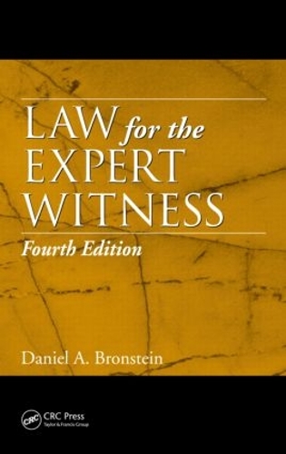 Паперова книга «Law for the Expert Witness», автор Даніель А. Бронштейн - фото №1