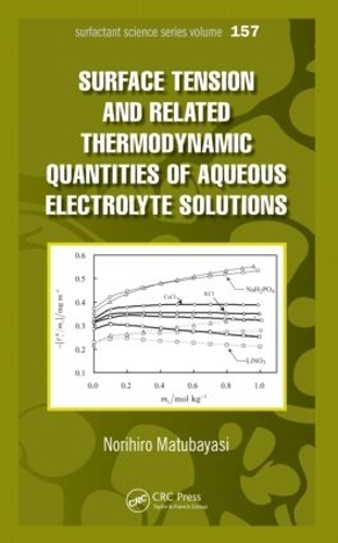 Паперова книга «Surface  Tension and Related Thermodynamic Quantities of Aqueous Electrolyte Solutions», автор Норіхіро Матубаясі - фото №1