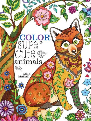 Бумажная книга «Color Super Cute Animals», автор Джейн Мадэй - фото №1