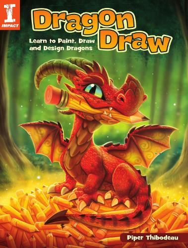 Бумажная книга «Dragon Draw: Learn to Design, Draw and Paint Dragons», автор Пайпер Тибодо - фото №1
