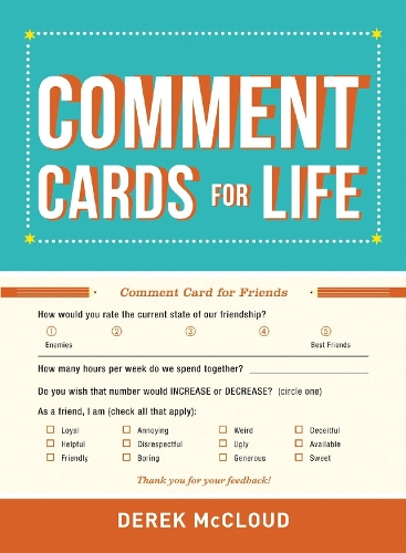 Паперова книга «Comment Cards for Life», автор Дерек Макклауд - фото №1