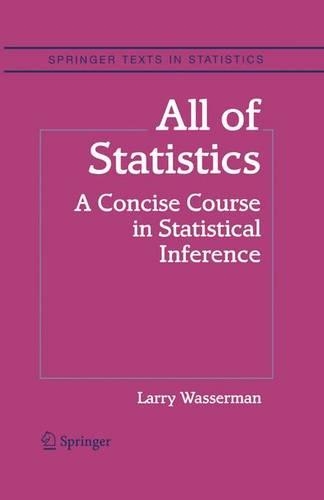 [object Object] «All of Statistics: A Concise Course in Statistical Inference», автор Ларрі Вассерман - фото №1