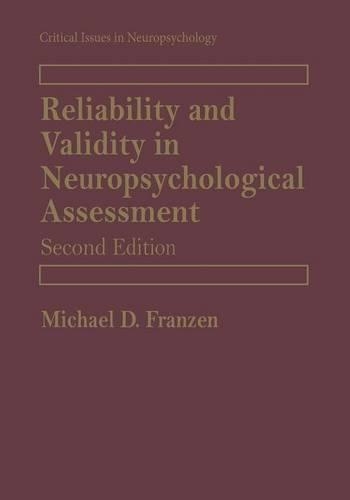Паперова книга «Reliability and Validity in Neuropsychological Assessment», автор Майкл Д. Франзен - фото №1