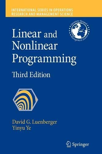 [object Object] «Linear and Nonlinear Programming», авторов Дэвид Г. Луенбергер, Иньюй Е - фото №1