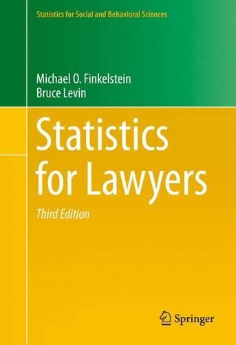 Бумажная книга «Statistics for Lawyers», авторов Брюс Левин, Майкл О. Финкельштейн - фото №1