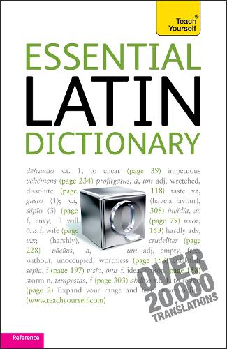Паперова книга «Essential Latin Dictionary: Teach Yourself», автор Аластер Вілсон - фото №1