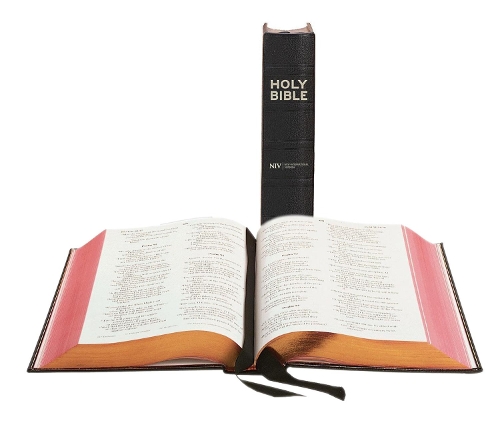 Паперова книга «NIV Black Morocco Leather Lectern Bible», автор New International Version - фото №1
