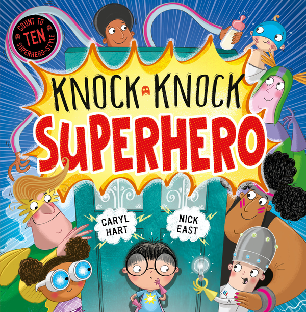 Паперова книга «Knock Knock Superhero», автор Керіл Харт - фото №1