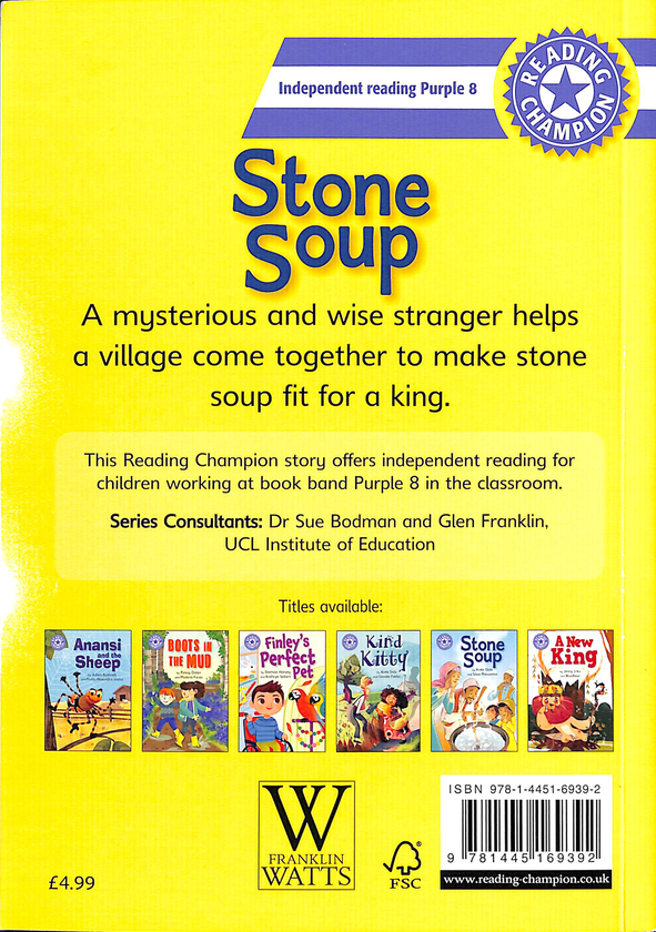 Паперова книга «Reading Champion. Stone Soup. Independent Reading Purple 8», автор Кеті Дейл - фото №1