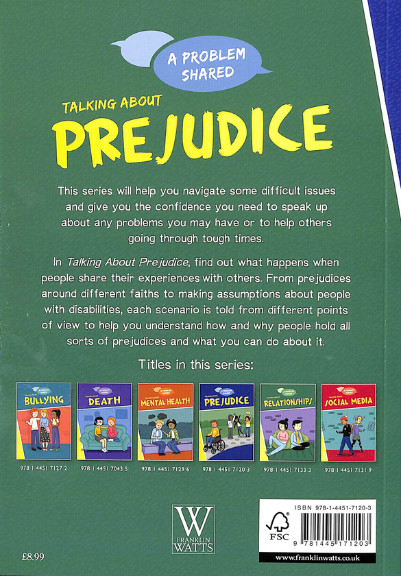 Паперова книга «A Problem Shared. Talking About Prejudice», автор Луїза Спілсбері - фото №1
