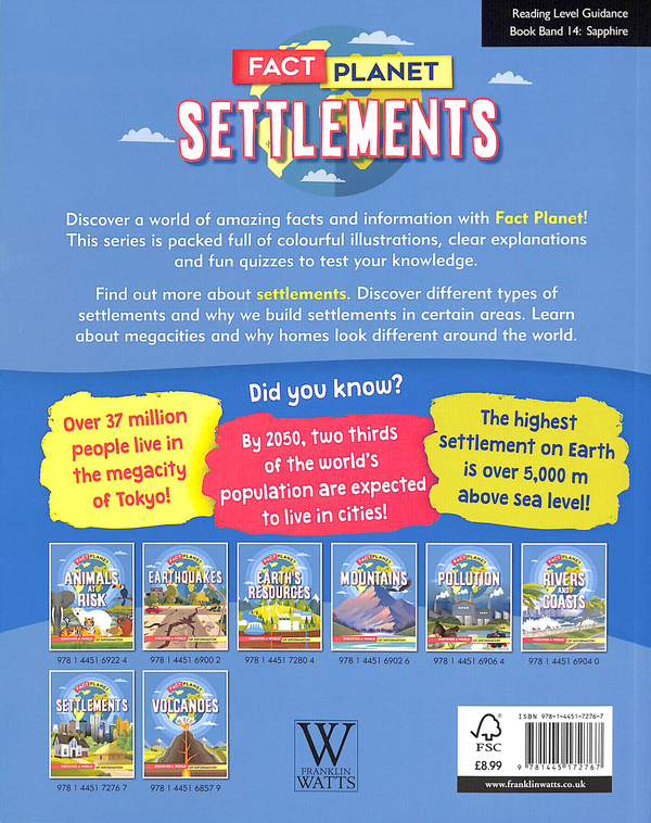 Бумажная книга «Fact Planet. Settlements», автор Иззи Хауэлл - фото №1