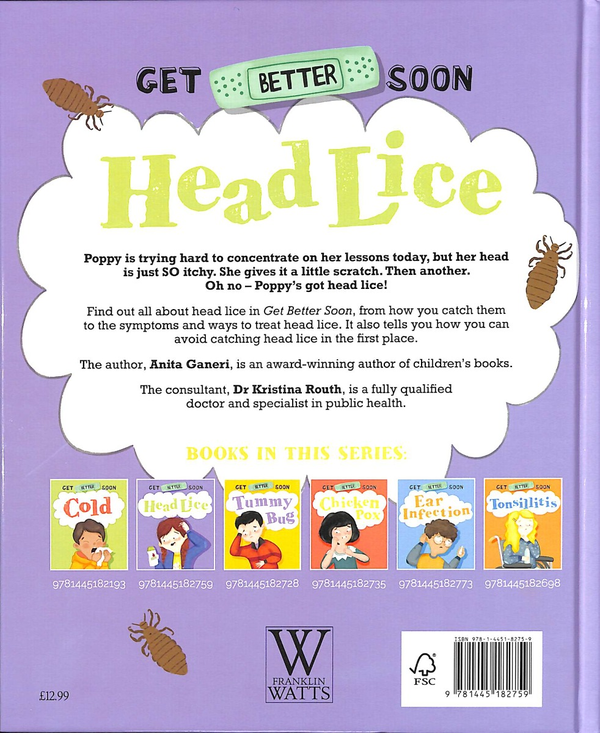 Бумажная книга «Get Better Soon! Head Lice», автор Анита Ганери - фото №1