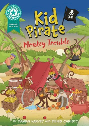 Паперова книга «Reading Champion: Graphics: Kid Pirate: Monkey Trouble: Book band Turquoise 7», автор Деміан Харві - фото №1