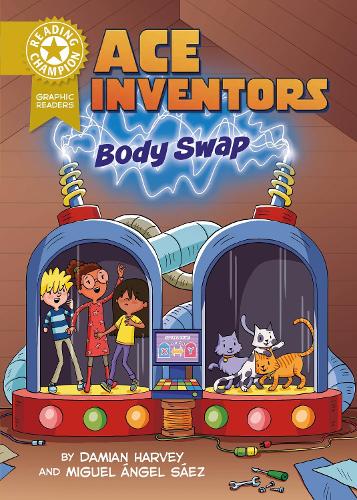 Паперова книга «Reading Champion: Graphics: Ace Inventors Inc: Body Swap: Book Band Gold 9», автор Деміан Харві - фото №1