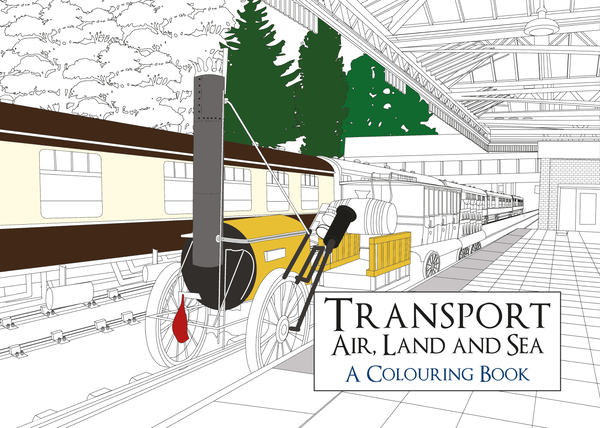 Бумажная книга «Transport: Air, Land and Sea A Colouring Book» - фото №1