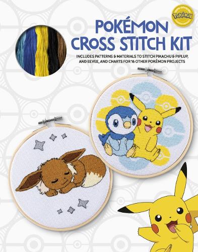 Бумажная книга «PokéMon Cross Stitch Kit: Includes Patterns and Materials to Stitch Pikachu & Piplup, & Evee, and Charts for 16 Other PokéMon Projects», автор Мария Диас - фото №1