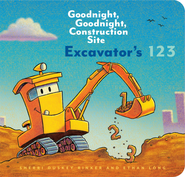Паперова книга «Excavator's 123. Goodnight, Goodnight, Construction Site», авторів Шеррі Даскі Рінкер, Ітан Лонґ - фото №1