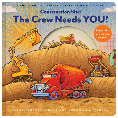 Бумажная книга «Construction Site: The Crew Needs YOU!: An Interactive Sound Book», автор Шерри Даски Ринкер - фото №1