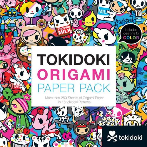 Бумажная книга «tokidoki Origami Paper Pack: More than 250 Sheets of Origami Paper in 16 tokidoki Patterns», автор токидоки - фото №1