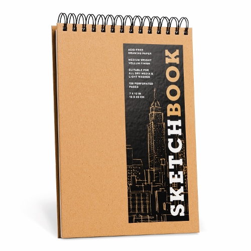 Паперова книга «Sketchbook (basic medium spiral fliptop landscape Kraft)», автор Юніон Сквер і Ко. - фото №1