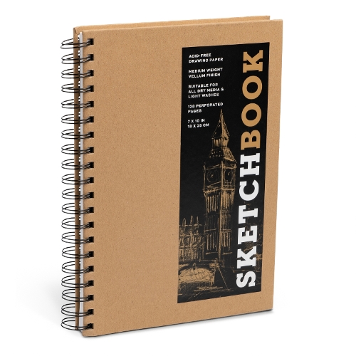 [object Object] «Sketchbook (basic medium spiral Kraft)», автор Юнион Сквер и Ко. - фото №1