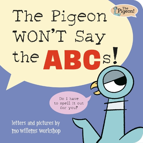 Паперова книга «The Pigeon WON'T Say ABC!», автор Майстерня Мо Віллемса - фото №1