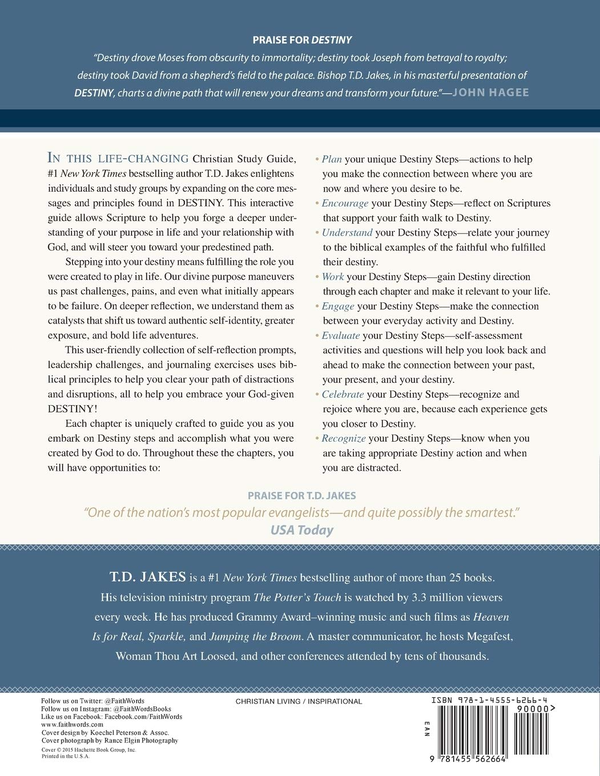 Бумажная книга «Destiny Christian Study Guide. A Scriptural Companion», автор Т. Д. Джейкс - фото №1