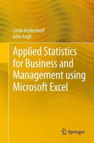 [object Object] «Applied Statistics for Business and Management using Microsoft Excel», авторов Джон Фогли, Линда Херкенхофф - фото №1