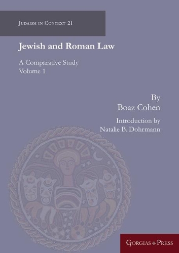 Паперова книга «Jewish and Roman Law (vol 1): A Comparative Study», авторів Боаз Коен, Наталі Дорманн - фото №1