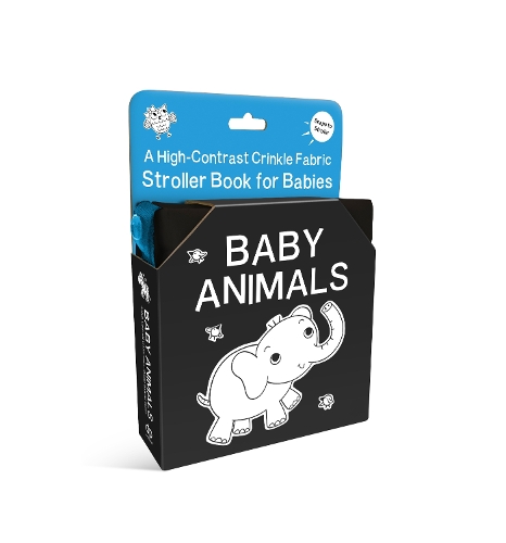 Бумажная книга «Baby Animals: A High-Contrast Crinkle Fabric Stroller Book for Babies» - фото №1