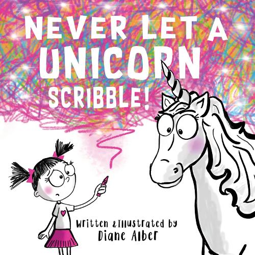 Паперова книга «Never Let a Unicorn Scribble», автор Діана Альбер - фото №1
